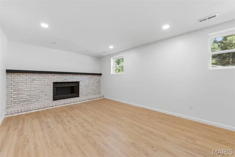 Decorative fireplace only; not currently operation. — 18 Craigwood Drive, St Peters, MO 63376