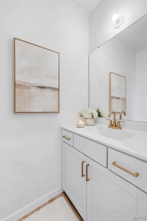 Virtually Staged Powder Room — 32 Wingtip Court, St Peters, MO 63376