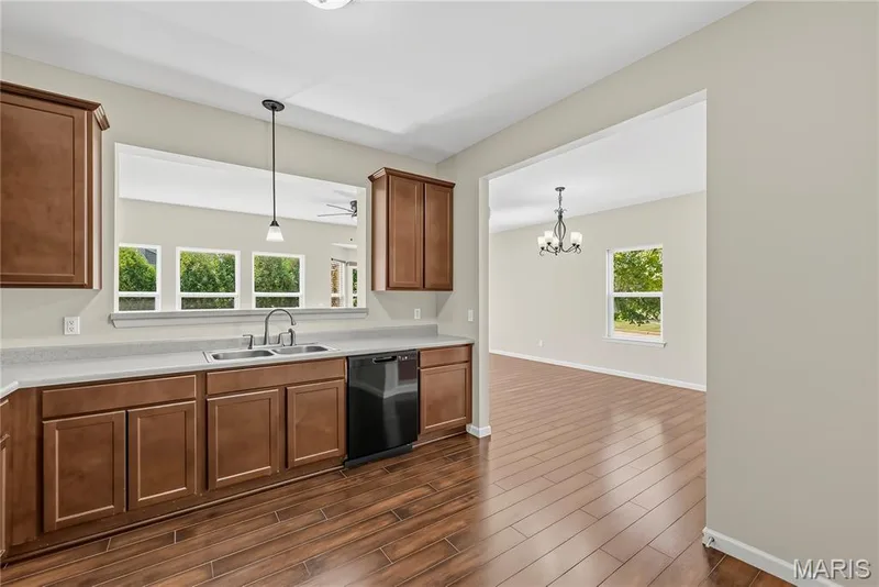 Kitchen Pass Through to Main Living Area — 1700 Coupru Court, St Peters, MO 63376