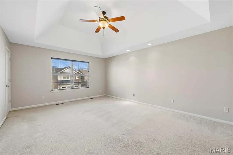 Coffered Ceiling in Primary Bedroom Suite — 1700 Coupru Court, St Peters, MO 63376