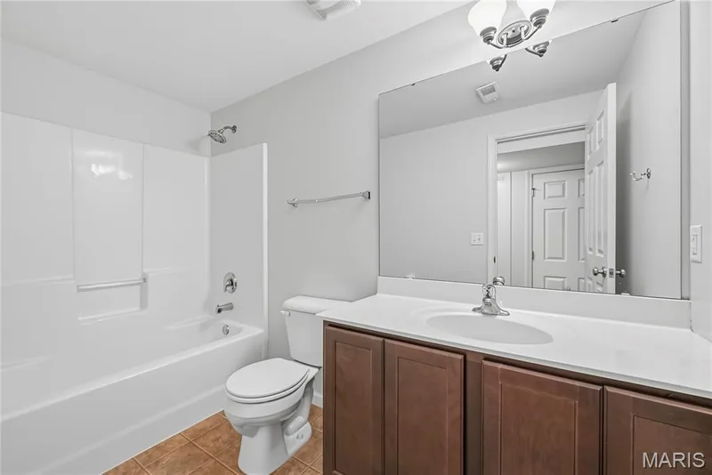 Full Bath in Finished Lower Level — 1700 Coupru Court, St Peters, MO 63376