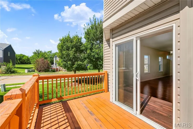 Wood Deck off of Living Room — 1700 Coupru Court, St Peters, MO 63376