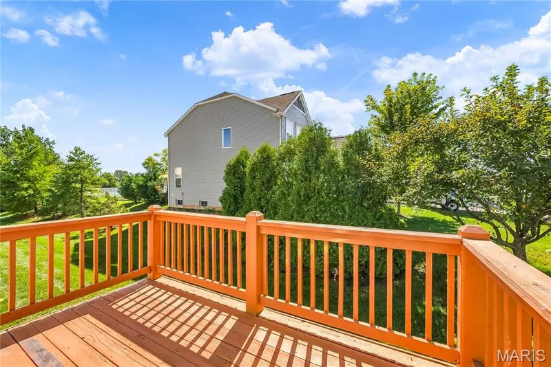 Deck Overlooking Backyard — 1700 Coupru Court, St Peters, MO 63376