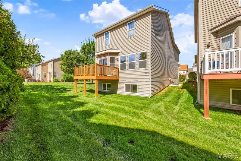 Look Out Rear Elevation with Deck — 1700 Coupru Court, St Peters, MO 63376