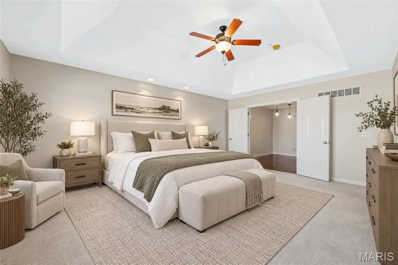 Virtually staged picture of the Primary Suite — 1700 Coupru Court, St Peters, MO 63376