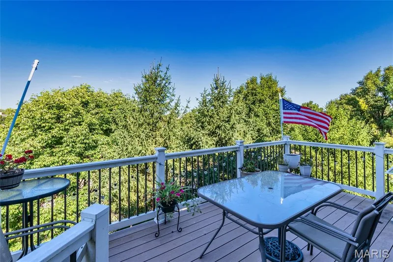 Deck with privacy. — 21 Meadow Vista Court, St Peters, MO 63376