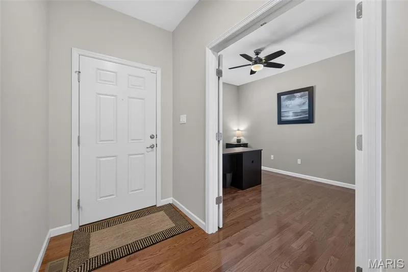 Entry foyer open to 3rd bedroom/office — 1052 Silo Bend Drive, Wentzville, MO 63385
