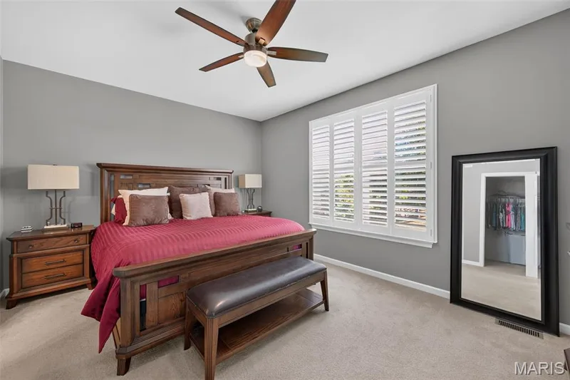 Spacious primary bedroom — 1052 Silo Bend Drive, Wentzville, MO 63385