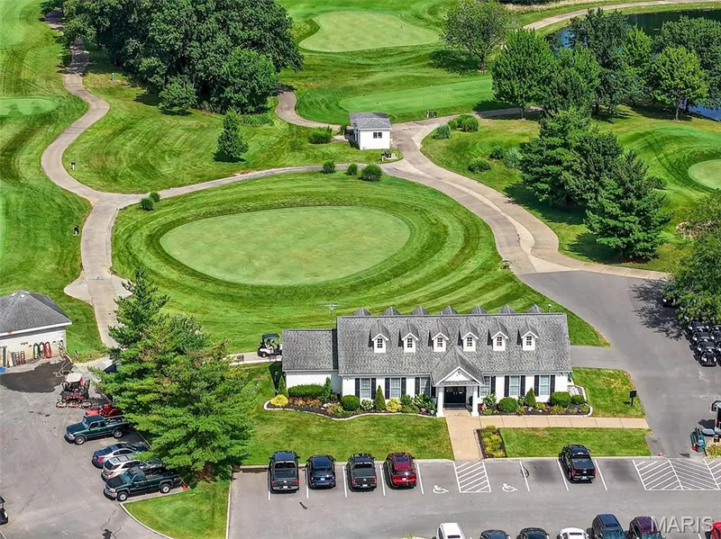 View of golf clubhouse & course — 1052 Silo Bend Drive, Wentzville, MO 63385