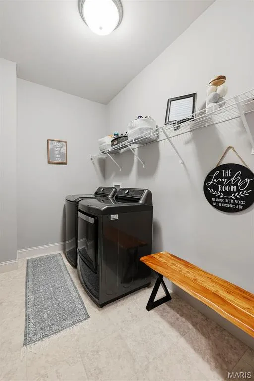 Large laundry room close to the garage entrance! — 140 Oakleigh Park Lane, St Charles, MO 63303