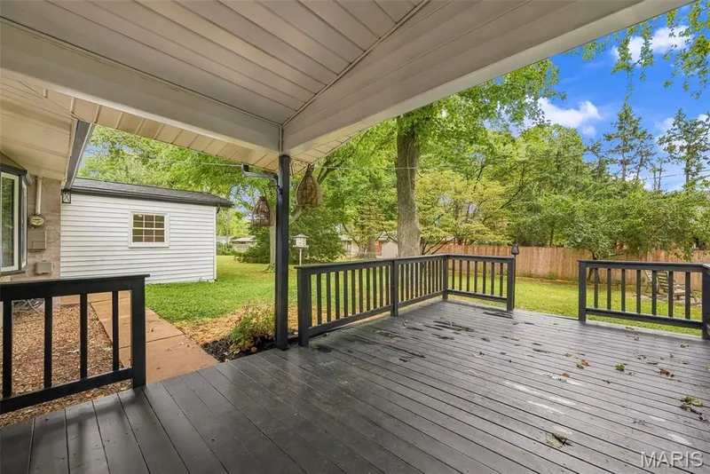 Large covered deck — 210 S Duchesne Drive, St Charles, MO 63301