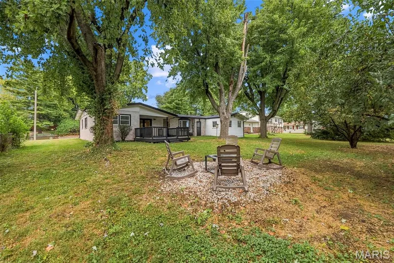 Large fenced backyard — 210 S Duchesne Drive, St Charles, MO 63301