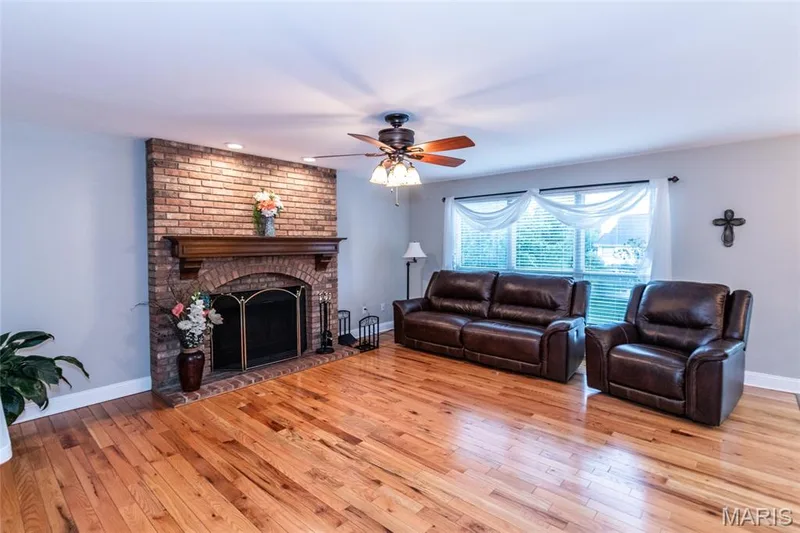 Wood Fireplace — 332 Golden Cherry Drive, Grover, MO 63040