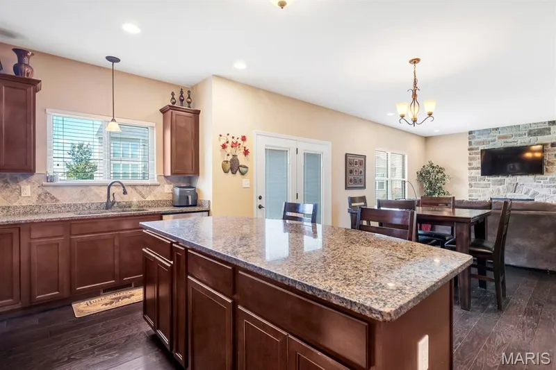 Granite Countertop Center Island — 221 Oakhurst Circle, O'Fallon, MO 63367