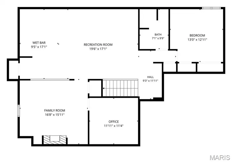 Lower Level Floor Plan — 221 Oakhurst Circle, O'Fallon, MO 63367