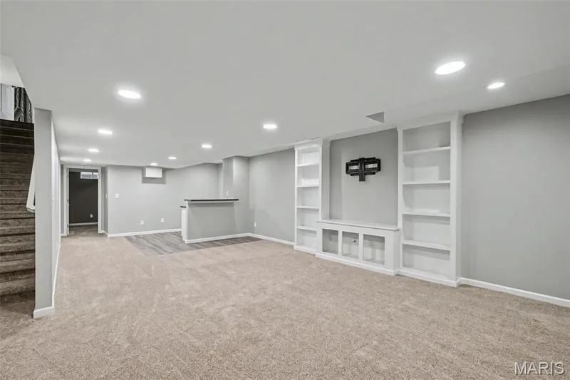 Recently finished lower-level rec room — 152 Carlton Point Drive, Wentzville, MO 63385