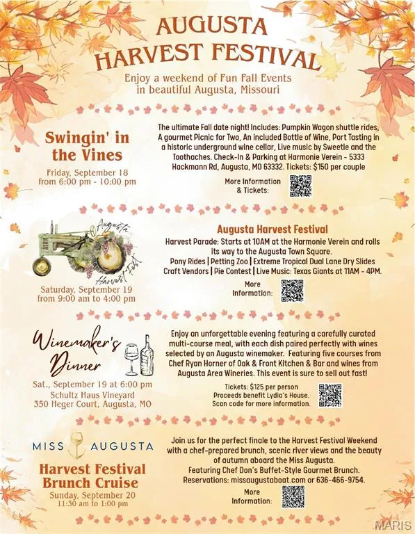 Happening This Weekend! — 5589 Walnut Street, Augusta, MO 63332