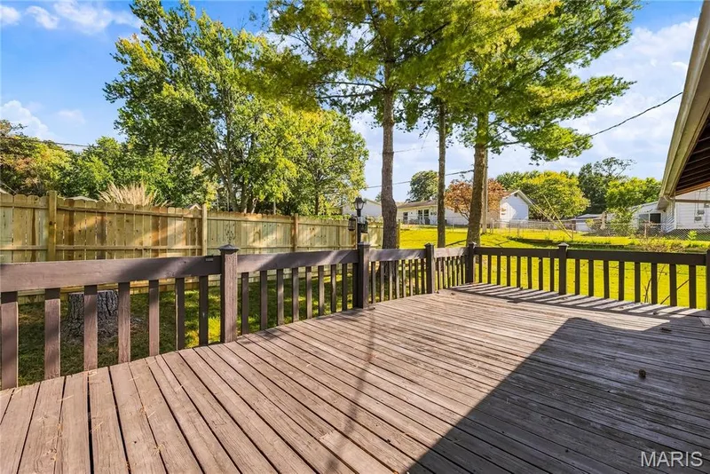 Spacious deck with mature trees — 2916 Thrush Drive, St Charles, MO 63301