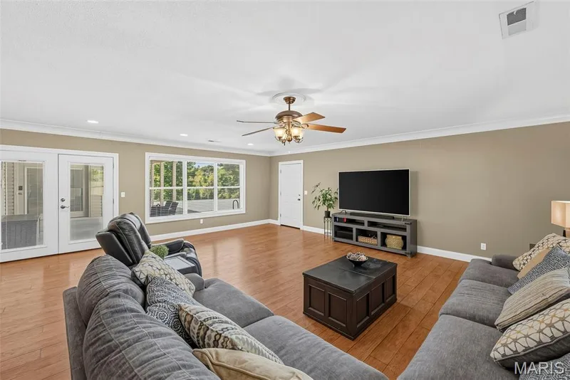 Double doors lead to patio — 4231 Towers Road, St Charles, MO 63304