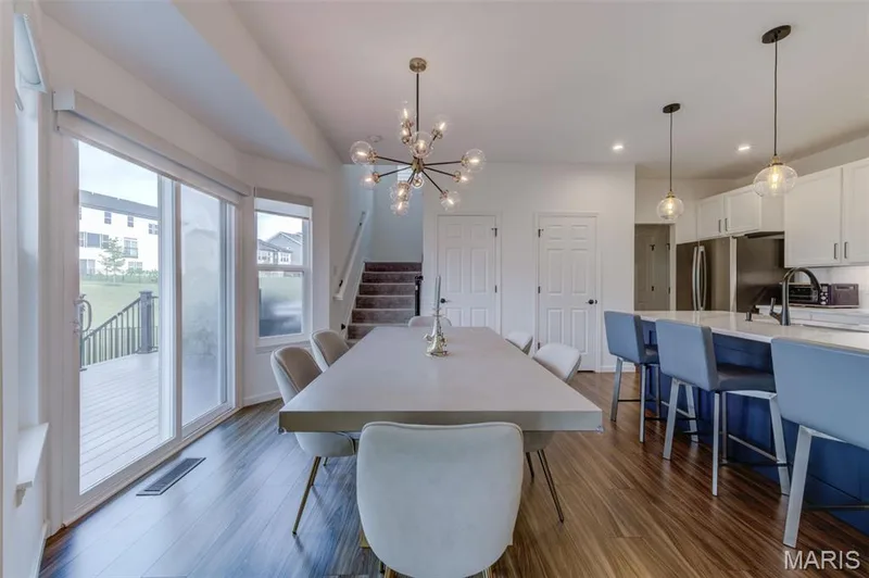 Breakfast Room with Sliding Glass Door to Composite Deck — 337 Dalriada Boulevard, O'Fallon, MO 63368