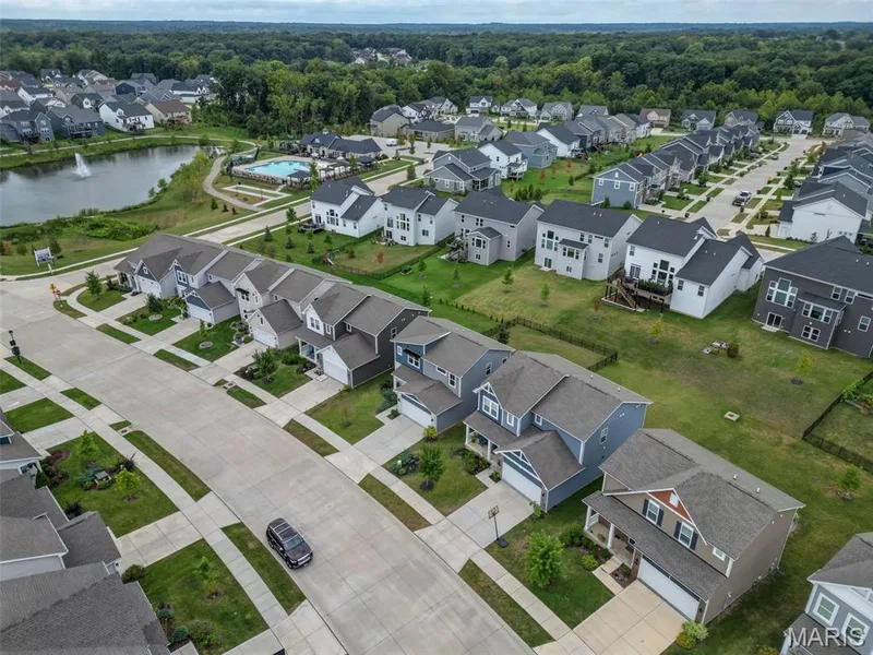Aerial View Home — 337 Dalriada Boulevard, O'Fallon, MO 63368