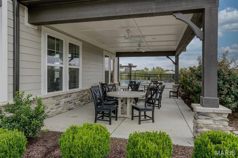 Patio Seating at Clubhouse — 337 Dalriada Boulevard, O'Fallon, MO 63368