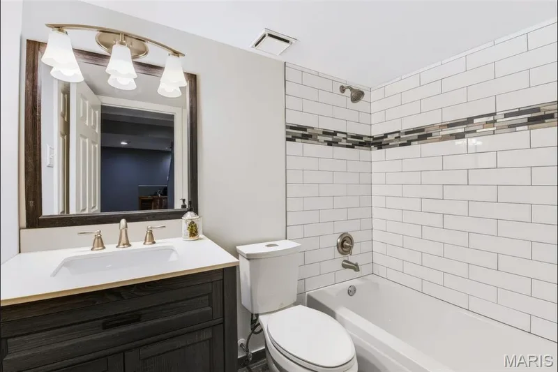 Updated lower level full bath — 209 Harbour Pointe Drive, Grover, MO 63040