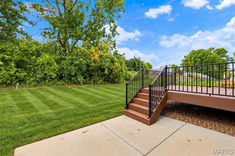 Composite Deck, Patio and Tree Lined Backyard — 547 Ryehill Drive, St Peters, MO 63376