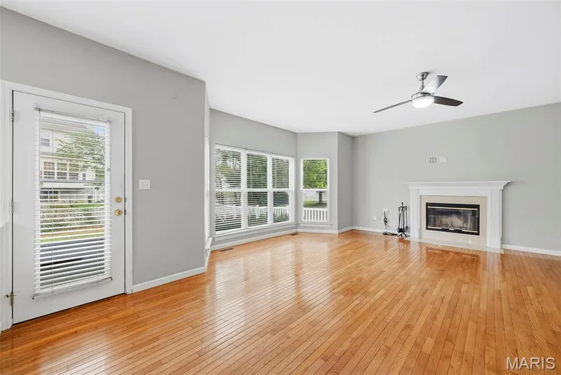 Wood Burning Fireplace and 5 Window Bay in Family Room — 223 Chestnut Hill Drive, O'Fallon, MO 63368