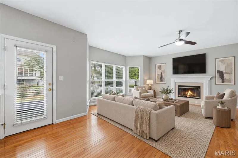 Virtually Staged Photo of the Family Room — 223 Chestnut Hill Drive, O'Fallon, MO 63368