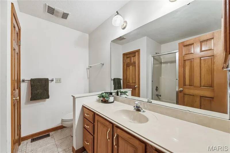 Hall bath — 1409 Boone Valley Ridge, Augusta, MO 63332