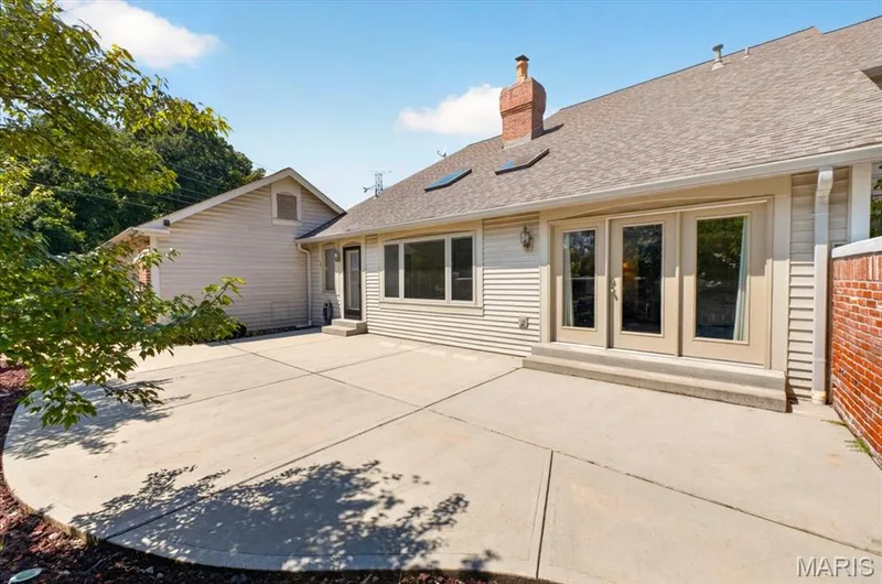 Large private patio — 14418 W Open Meadow Court W, Chesterfield, MO 63017