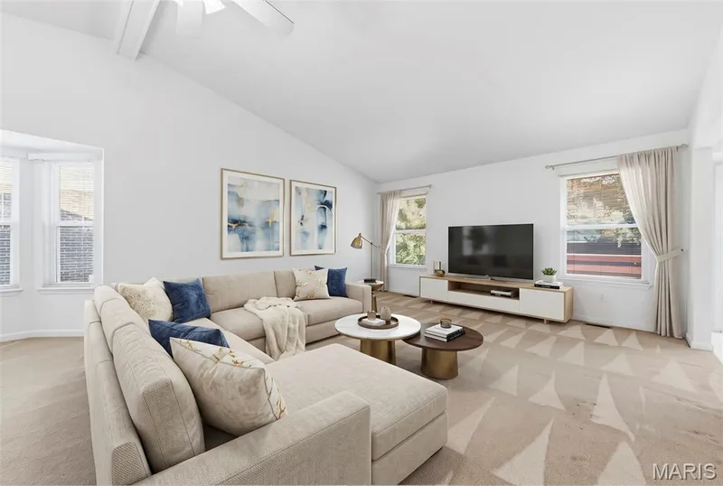 Virtually staged to help you envision how the space could be furnished. — 199 Southern Oaks Drive, St Charles, MO 63303