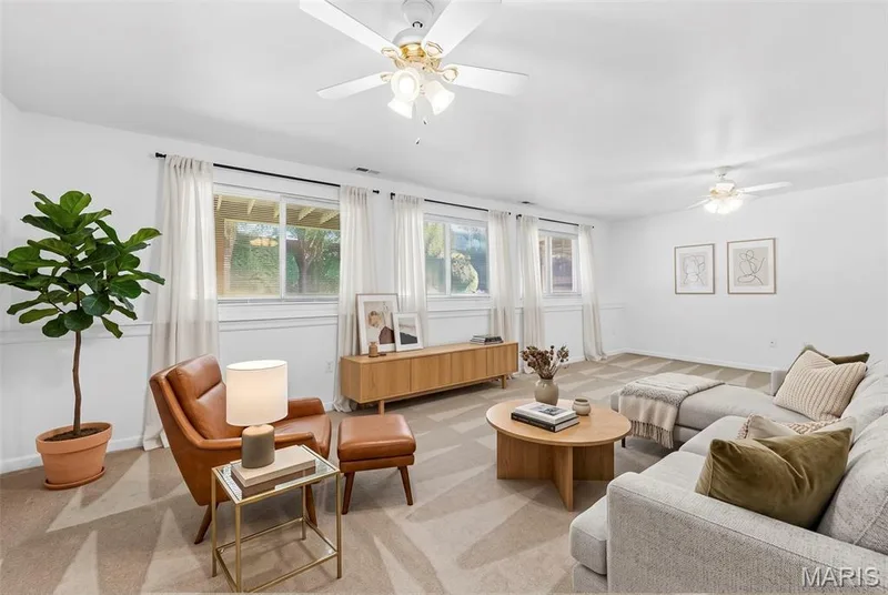 Virtually staged to help you envision how the space could be furnished. — 199 Southern Oaks Drive, St Charles, MO 63303