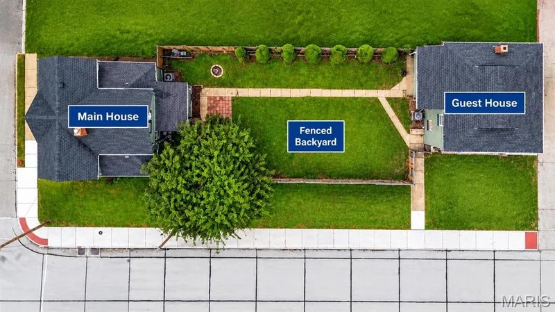 Aerial View of Parcel — 329 Houston Street, St Charles, MO 63301