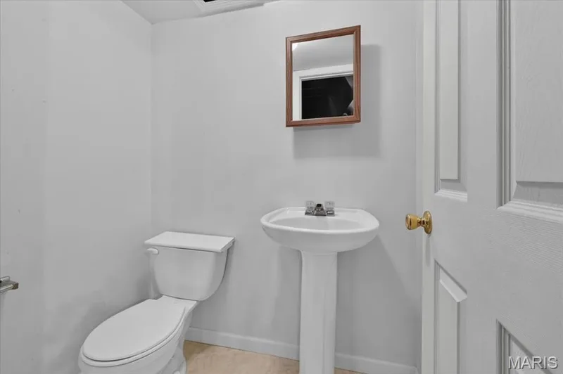 Powder room in lower level. — 11 Swift Creek Court, St Peters, MO 63376