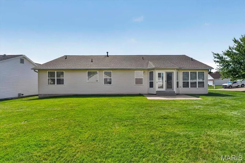 Generously sized back yard with is very useable and level. — 11 Swift Creek Court, St Peters, MO 63376