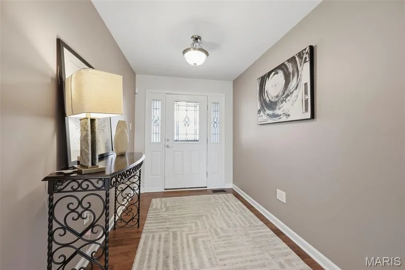 Beveled Glass front door and sidelights — 11 Lambeth Lane, Dardenne Prairie, MO 63368