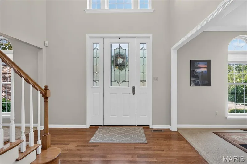 Leaded glass front door. — 947 Crown Pointe Estates Drive, Wildwood, MO 63021