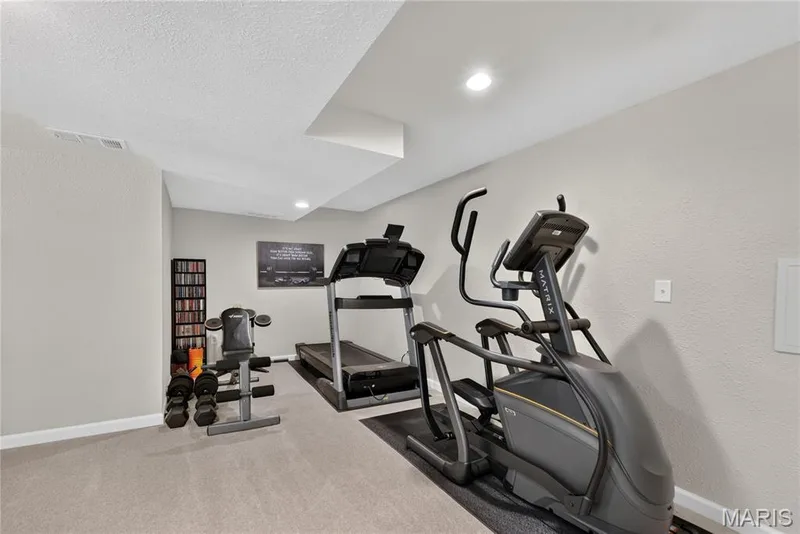 Great spot in the lower level for work-out equipment. — 947 Crown Pointe Estates Drive, Wildwood, MO 63021
