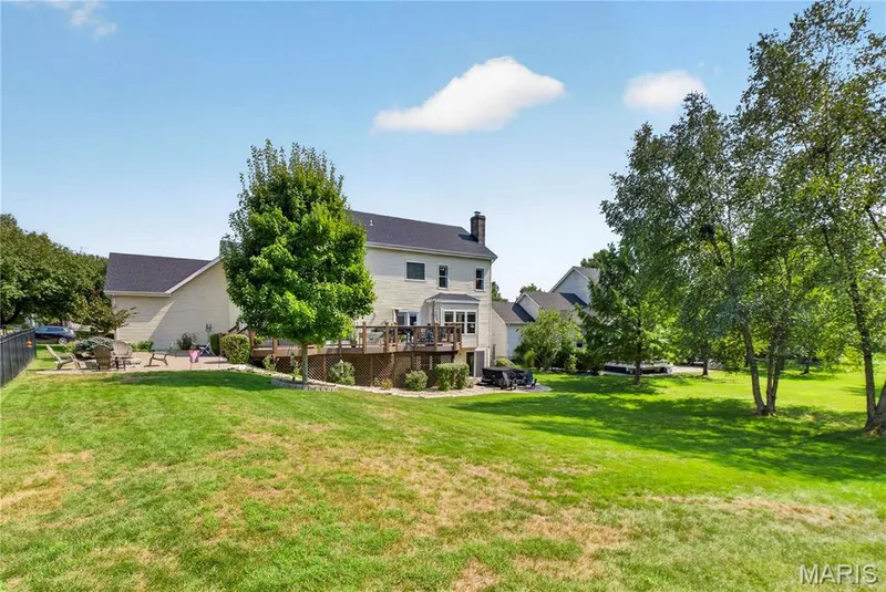 Backyard view from edge of property — 947 Crown Pointe Estates Drive, Wildwood, MO 63021