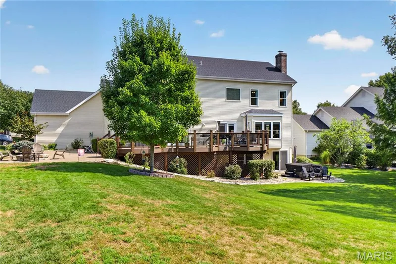 Backyard view from edge of property. — 947 Crown Pointe Estates Drive, Wildwood, MO 63021