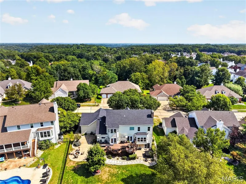 High drone view. — 947 Crown Pointe Estates Drive, Wildwood, MO 63021