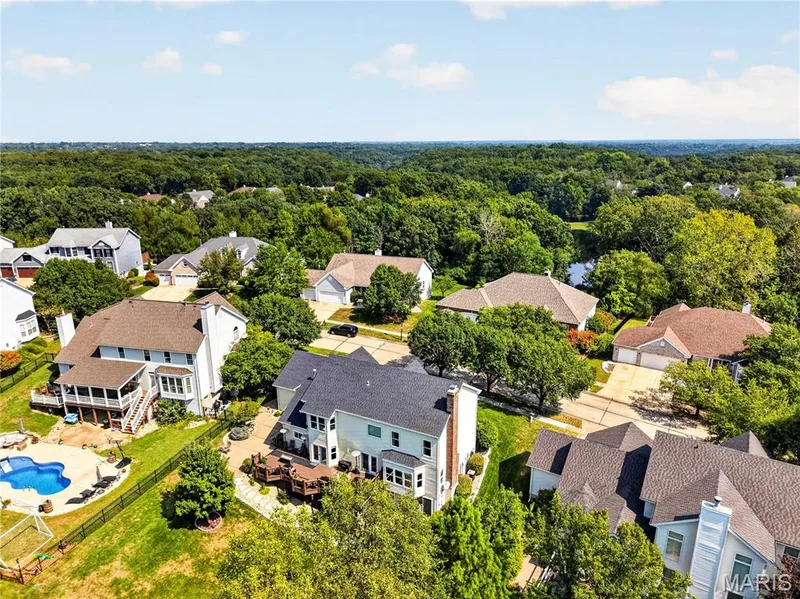 High drone view. — 947 Crown Pointe Estates Drive, Wildwood, MO 63021