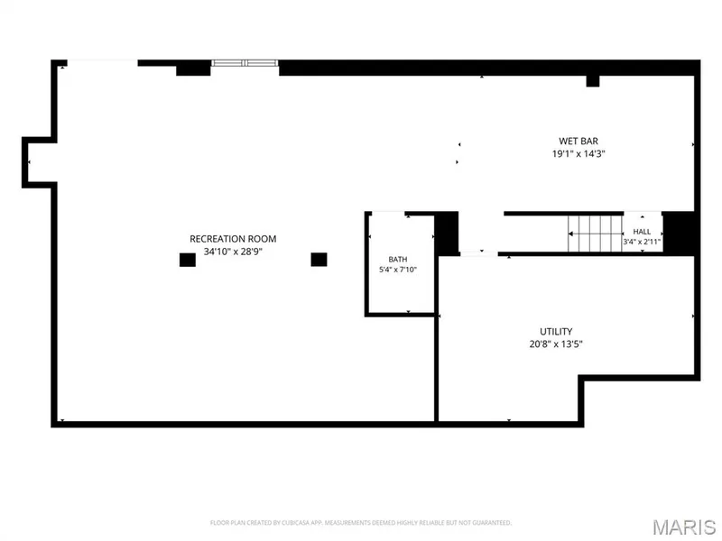 Basement Floor Plan — 947 Crown Pointe Estates Drive, Wildwood, MO 63021