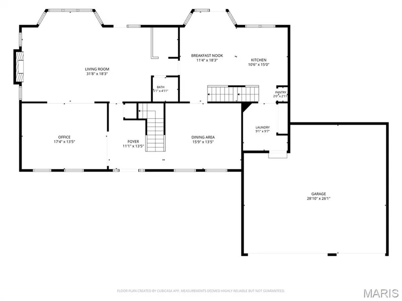 Main Level Floor Plan — 947 Crown Pointe Estates Drive, Wildwood, MO 63021