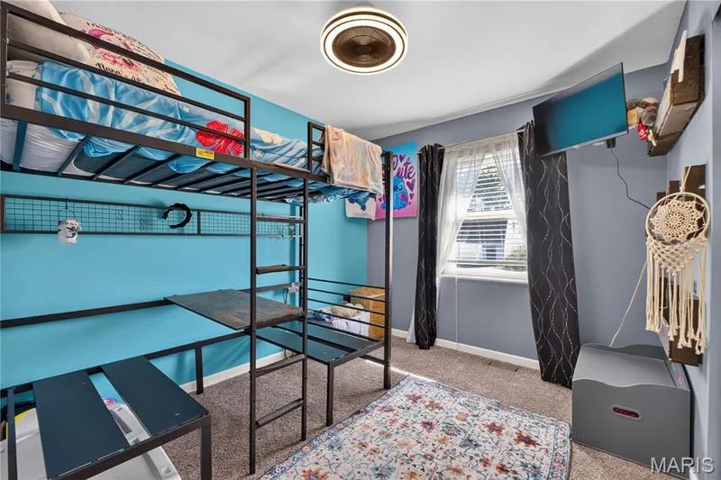 2nd bedroom featuring a bladeless ceiling fan. — 2910 Nantwich Lane, St Charles, MO 63301
