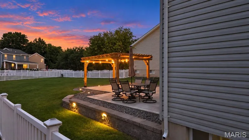 Ai Generated Twilight Photo To Enhance Landscape Lighting Placement — 64 Brimstone Corner, O'Fallon, MO 63366