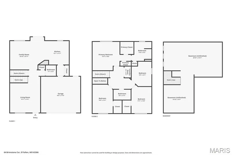 Floor Plans — 64 Brimstone Corner, O'Fallon, MO 63366