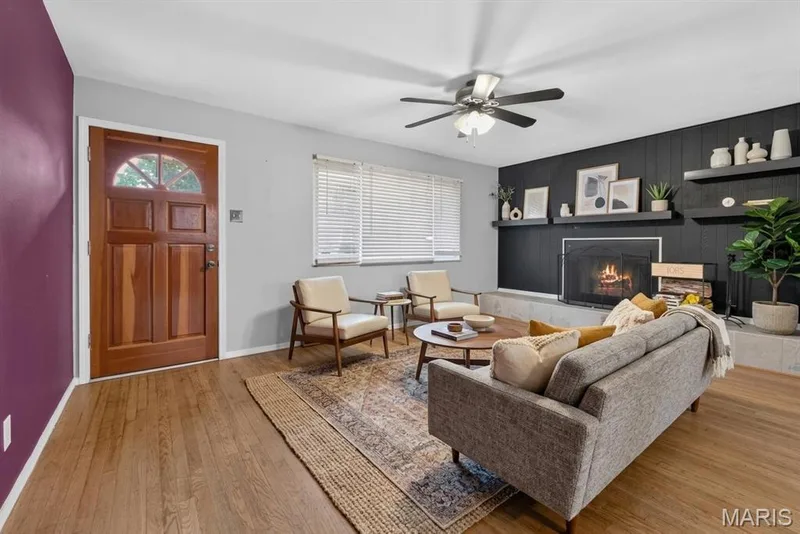 Virtually Staged Living Room — 6 Saint Violet Drive, St Peters, MO 63376